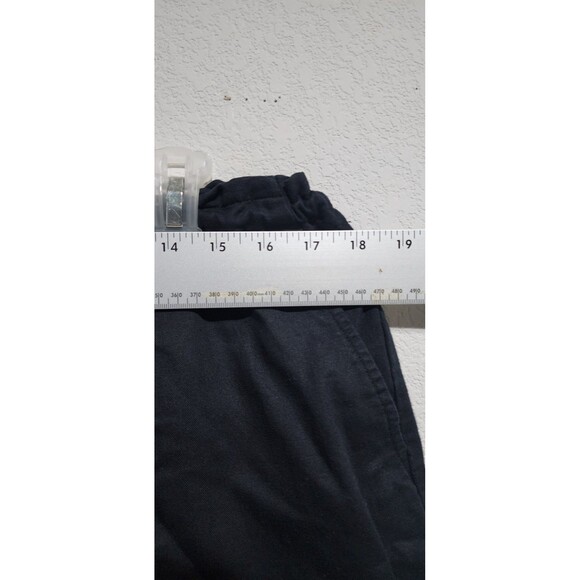 Lauren Ralph Lauren Womens Cropped Pants Sz Large Black Linen Blend Pull On - Picture 6 of 14